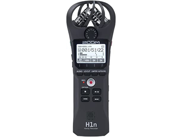 Zoom H1n Portable Recorder, Onboard Stereo Microphones, Camera Mountable - Black (Like New, Open Retail Box)