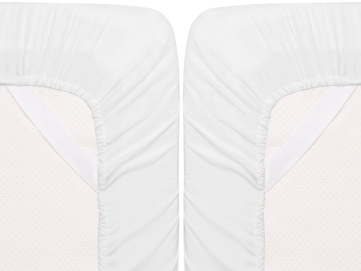 Super-Soft 1800 Series Bamboo Blend 6-Piece Sheet Set (White/Queen)