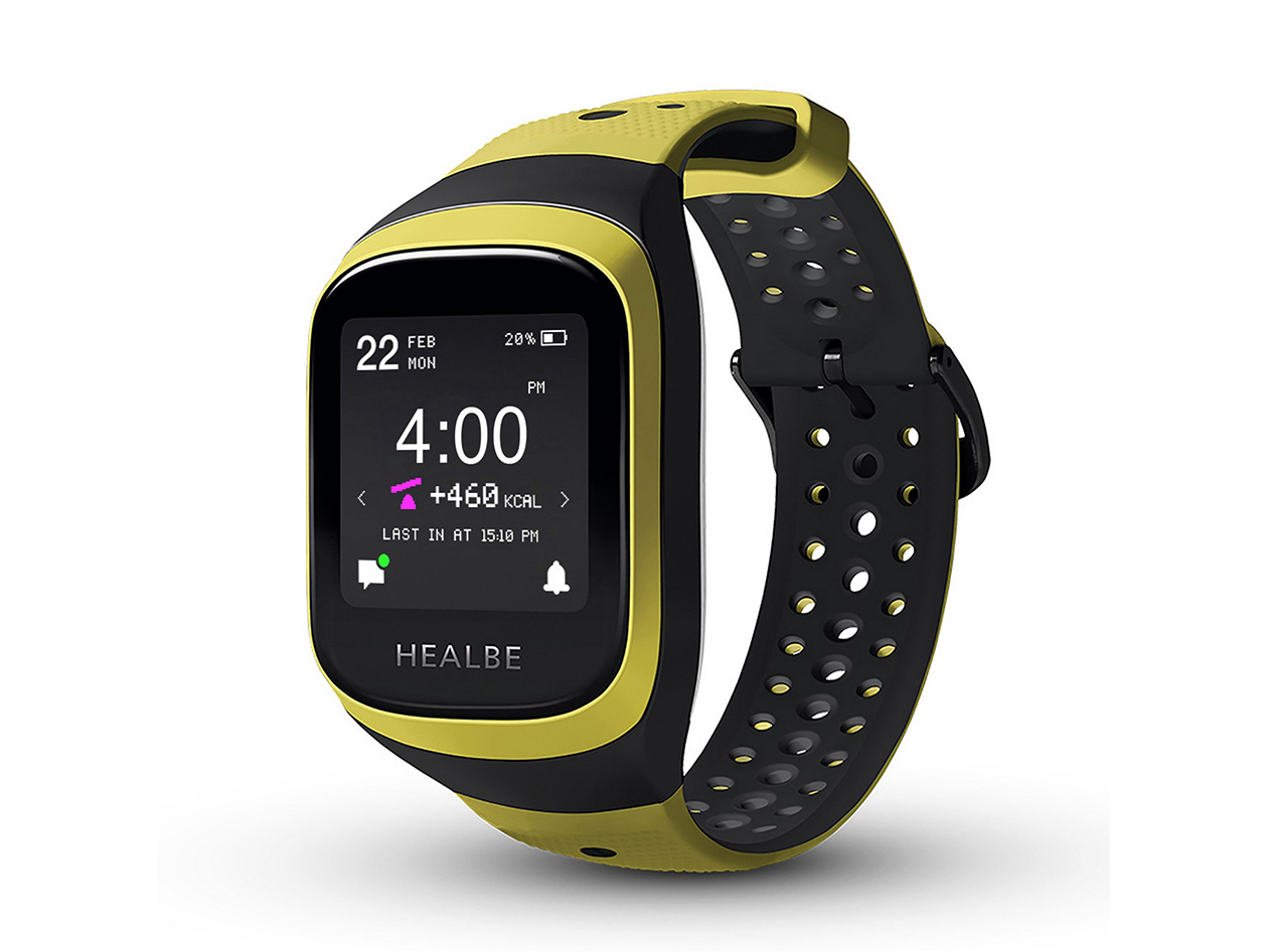 GoBe3 Wearable Health, Fitness, and Activity Tracker (Yellow)
