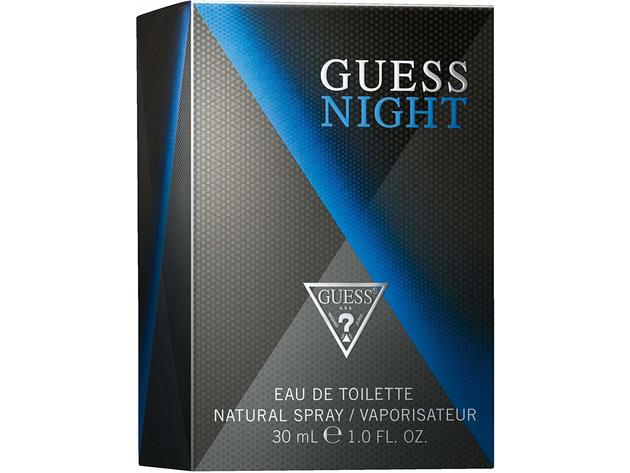 Guess Night For Men Homme Men Eau de Toilette Cologne, Woody Fragnance, 1 Fluid Ounce