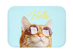 Bath Mat Home Accents (Hello Cat with Sunglasses)