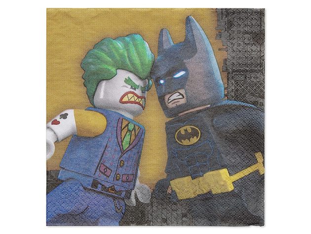 American Greetings Boy's Lego Batman Party Supplies, Paper Lunch Napkins, 16-Count