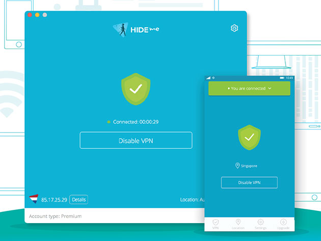 hideme vpn plus account