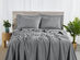 Bamboo 2000 Count 6-Piece Sheet Set with SnugGrip (Gray/Full)