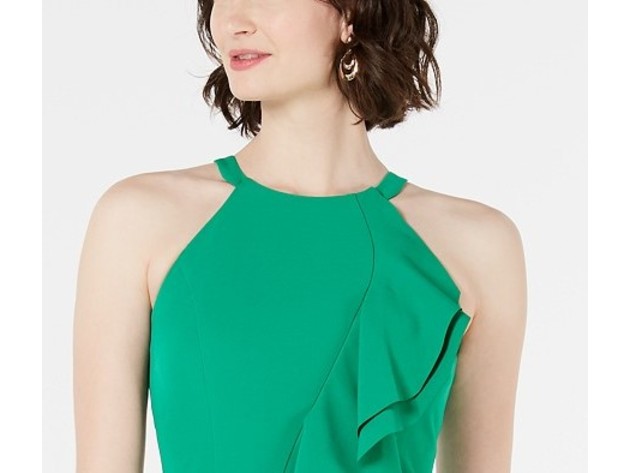 Vince Women's Camuto Halter Ruffle Dress Green Size 8 | StackSocial Vince Women's Camuto Halter Ruffle Dress Green Size 8 | StackSocial