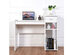 Costway Computer Desk PC Laptop Table w/ Drawer and Shelf Home Office Furniture - White
