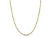 14K Yellow Gold Ladies 3mm Concave Figaro Necklace 16 Inches