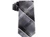 Van Heusen Men's Dean Classic Plaid Tie Black Size Regular