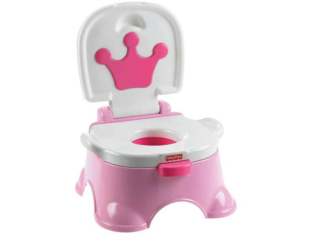 Fisher-Price FPDRM01 Pink Princess Stepstool Potty