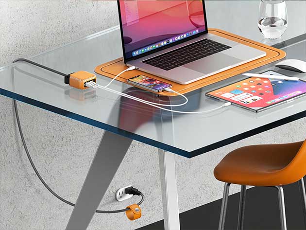 100W USB-C 4-Port GaN Charger (Tan)