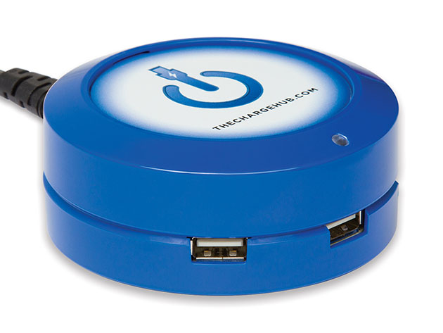 ChargeHub X3: 3-Port USB SuperCharger (Blue)