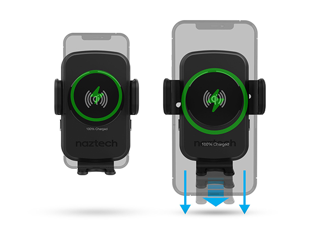 Smart Grip 15W Wireless Fast Charging Mount | Vent + Dashboard + Windshield  | Black