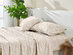 4-Piece Floral Print Microfiber Sheet Set (Diamond Taupe/King)