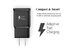 Cellvare Adaptive Fast Wall Charger with USB Type-C Cable (Black)