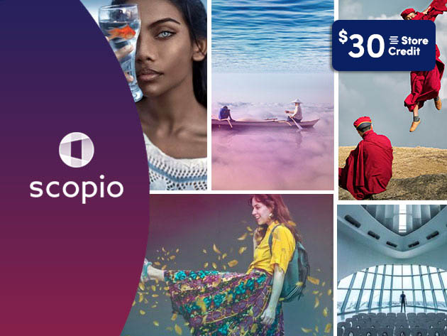 Scopio Authentic Stock Photography Lifetime Subscription + $30 Store Credit