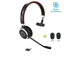 Global Teck Evolve 65 Bluetooth Mono MS Headset for Voice, Video App, PC, Mac (Refurbished)