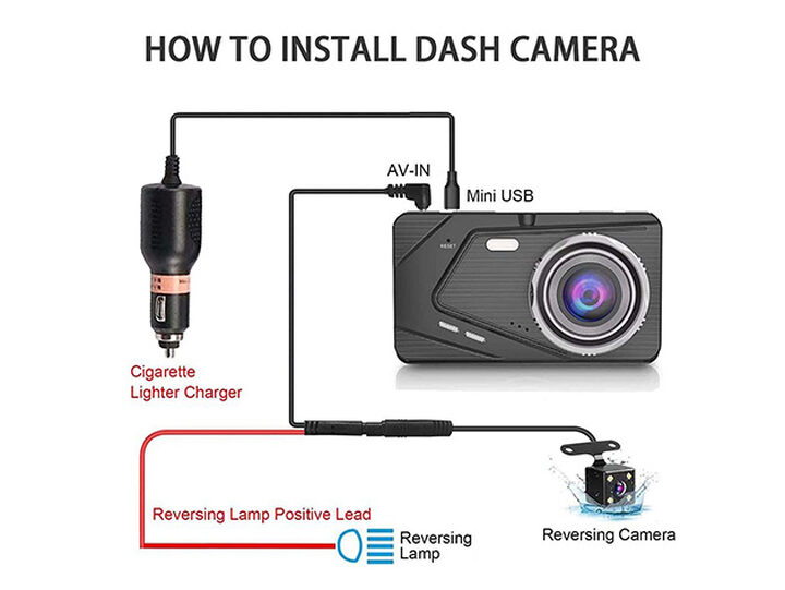 How to install Veement Dual Dash Cam 