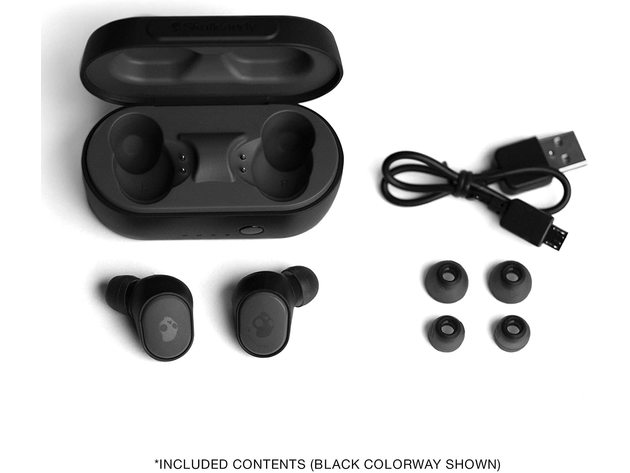 Skullcandy Sesh True In-Ear Water Resistant Stereo Wireless Bluetooth Earbud, Black (New Open Box)
