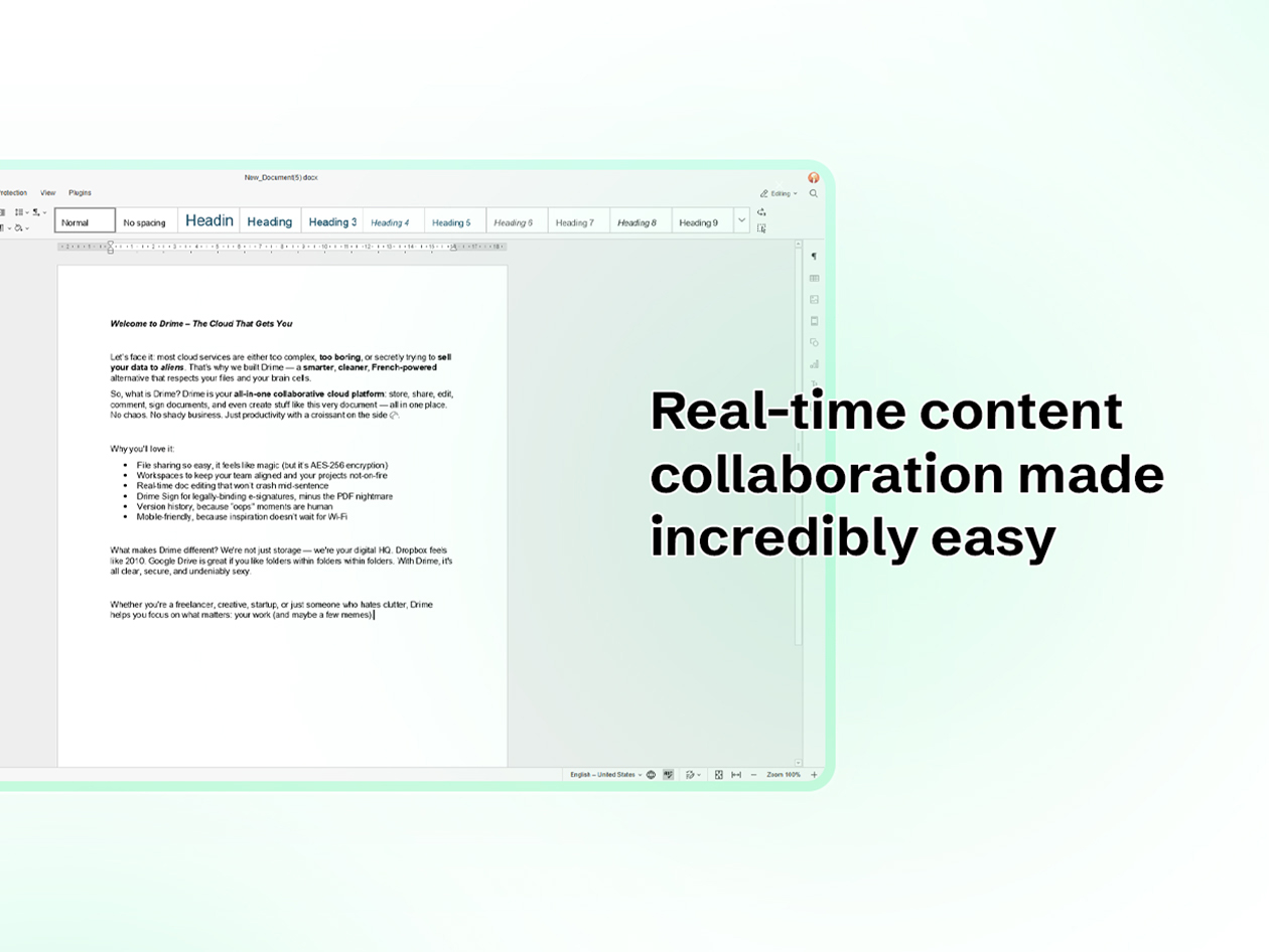 Drime Secure Cloud Storage: Lifetime Subscription (Advanced Plan/8TB)