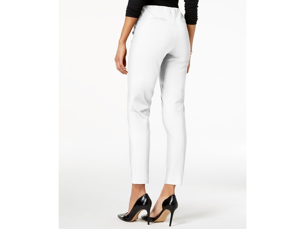 Alfani Women's Petite Bi-Stretch Hollywood Skinny Pants White Size