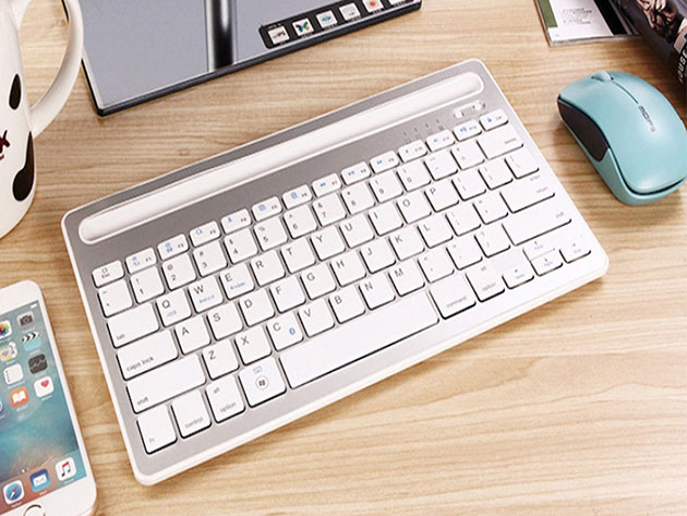 Multi-Task Master of All Bluetooth Keyboard (Silver)