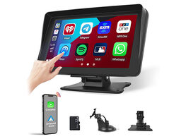 7" Wireless Car Display with Apple CarPlay & Android Auto Compatibility and Phone Mirroring