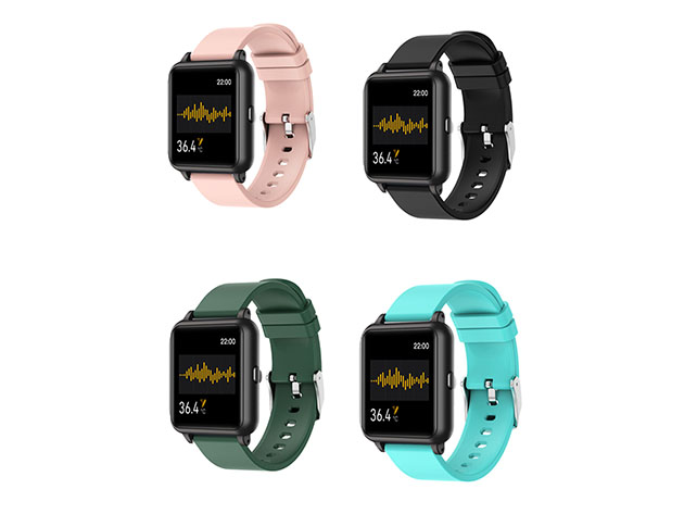 OXITEMP Smart Watch with Live Oximeter (Pink)