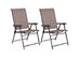 Costway Set of 2 Patio Folding Sling Chairs Furniture Camping Deck Garden Pool Beach