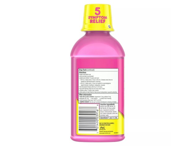 Pepto-Bismol Original Liquid Made With Aluminum Hydroxide and Magnesium Carbonate For Fast Acting Relief, 16 Ounce