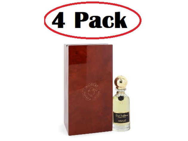 4 Pack of Nicolai Oud Sublime by Nicolai Elixir De Parfum 1.18 oz