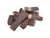 Costway 9PCS Ceramic Wood Gas Log Set Fireplace Imitation Wood Propane Firepit Logs - as pic