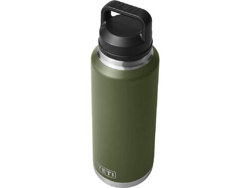 NEW - Yeti Rambler 46oz w/CHUG CAP HIGHLANDS OLIVE Bottle