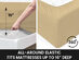 Super-Soft 1800 Series Bamboo Blend 6-Piece Sheet Set (Khaki/Full)