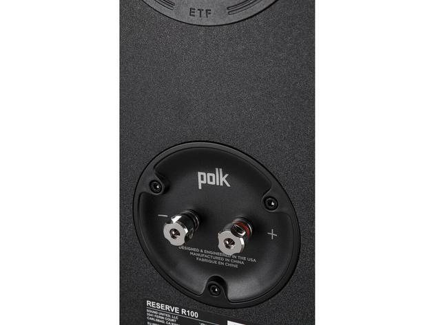 Polk Audio R100BK Reserve R100 Black Bookshelf Speakers (Pair)