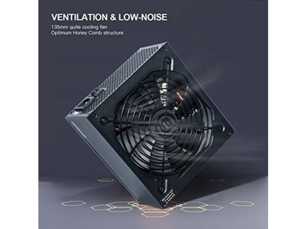 Unknown PowerSpec 650 Watt 80 Plus Gold Fully Modular ATX Power Supply (New)