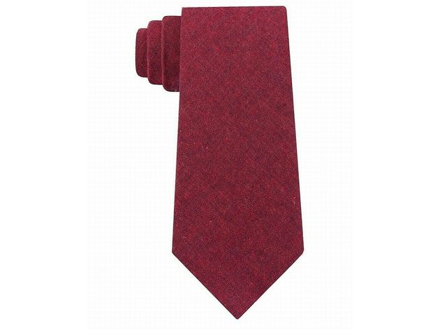 Tommy Hilfiger Men's Manhattan Solid Tie Red One Size