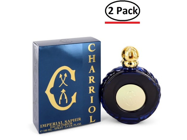 Imperial Saphir by Charriol Eau De Parfum Spray 3.4 oz for Women (Package of 2)