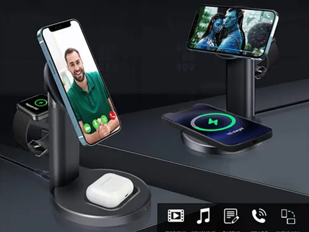3-in-1 Magnetic Wireless Charging Station