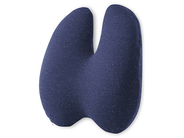 Cushion Lab Ergonomic Lumbar Pillow (Navy) | StackSocial