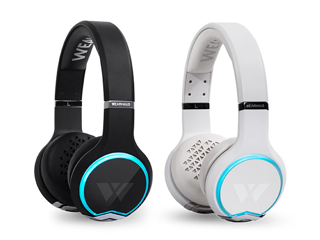Wearhaus Arc+ Bluetooth Social Headphones: Couple's Pack (1 White, 1 Black)