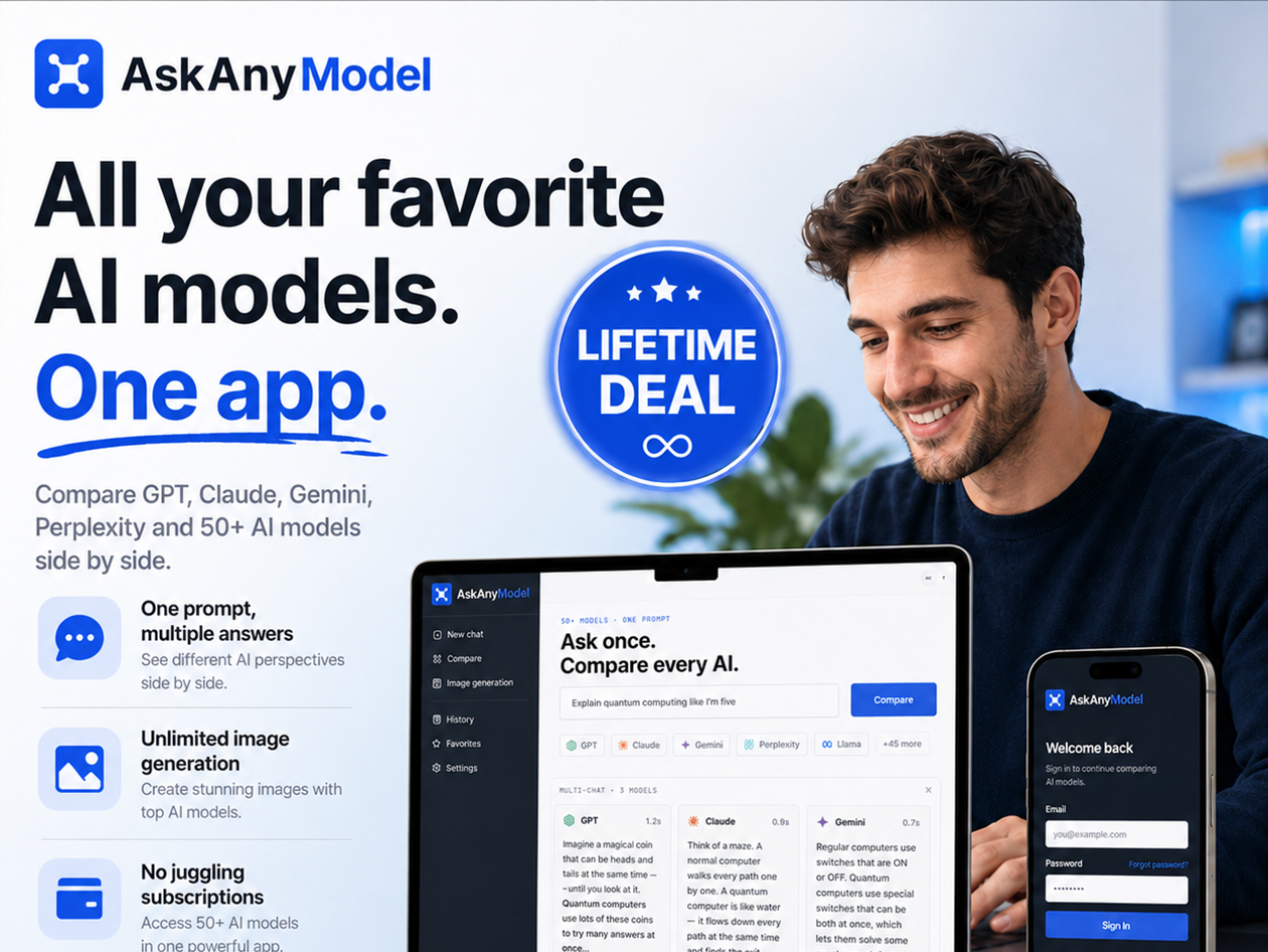 AskAnyModel AI Pro Plan: Lifetime Subscription