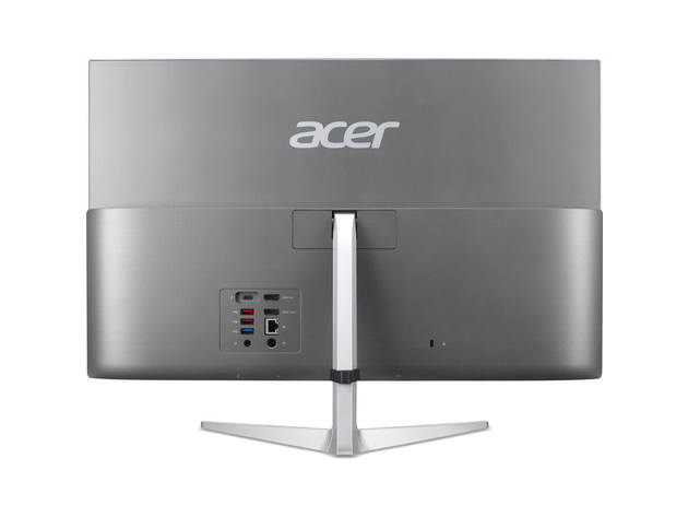 Acer C241651UR13 24 inch Aspire C24 Multi-Touch All-in-One Desktop Computer - Silver
