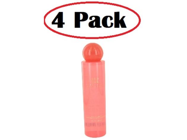 4 Pack of Perry Ellis 360 Coral by Perry Ellis Body Mist 8 oz