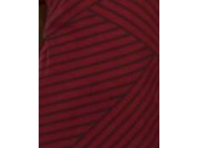 Karen Scott Women's Asymmetrical Striped Top Red Size Large