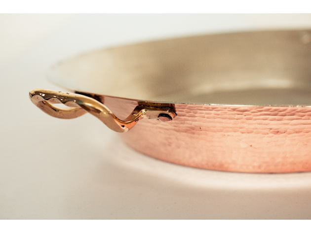 Large Copper Paella Pan, 19"