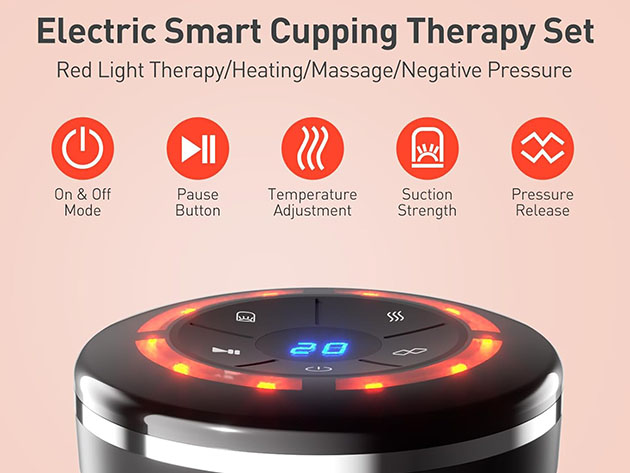 Smart Cupping Therapy Set with 8 Massage Cups