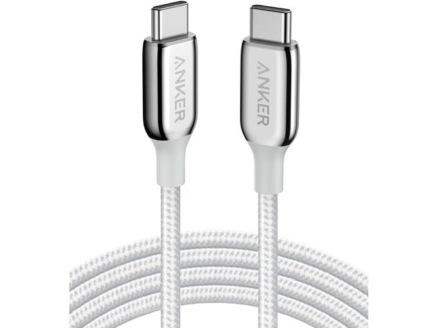 Anker Powerline+ III USB C to USB C (6ft) Silver
