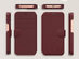 LUPA Legacy iPhone 13 Wallet Case (Burgundy)