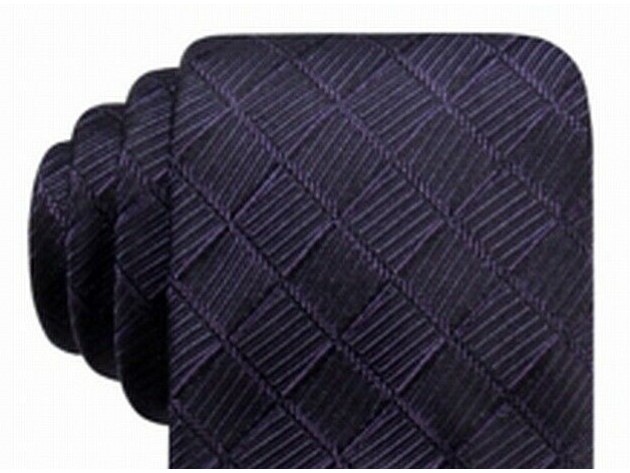 Ryan Seacrest Distinction Men's Franco Geo Silk Tie Purple Size Regular