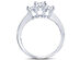 7/8 Carat (ctw J-K, I2) Three Stone Princess Cut Diamond Anniversary Ring in 14K White Gold - 8.5